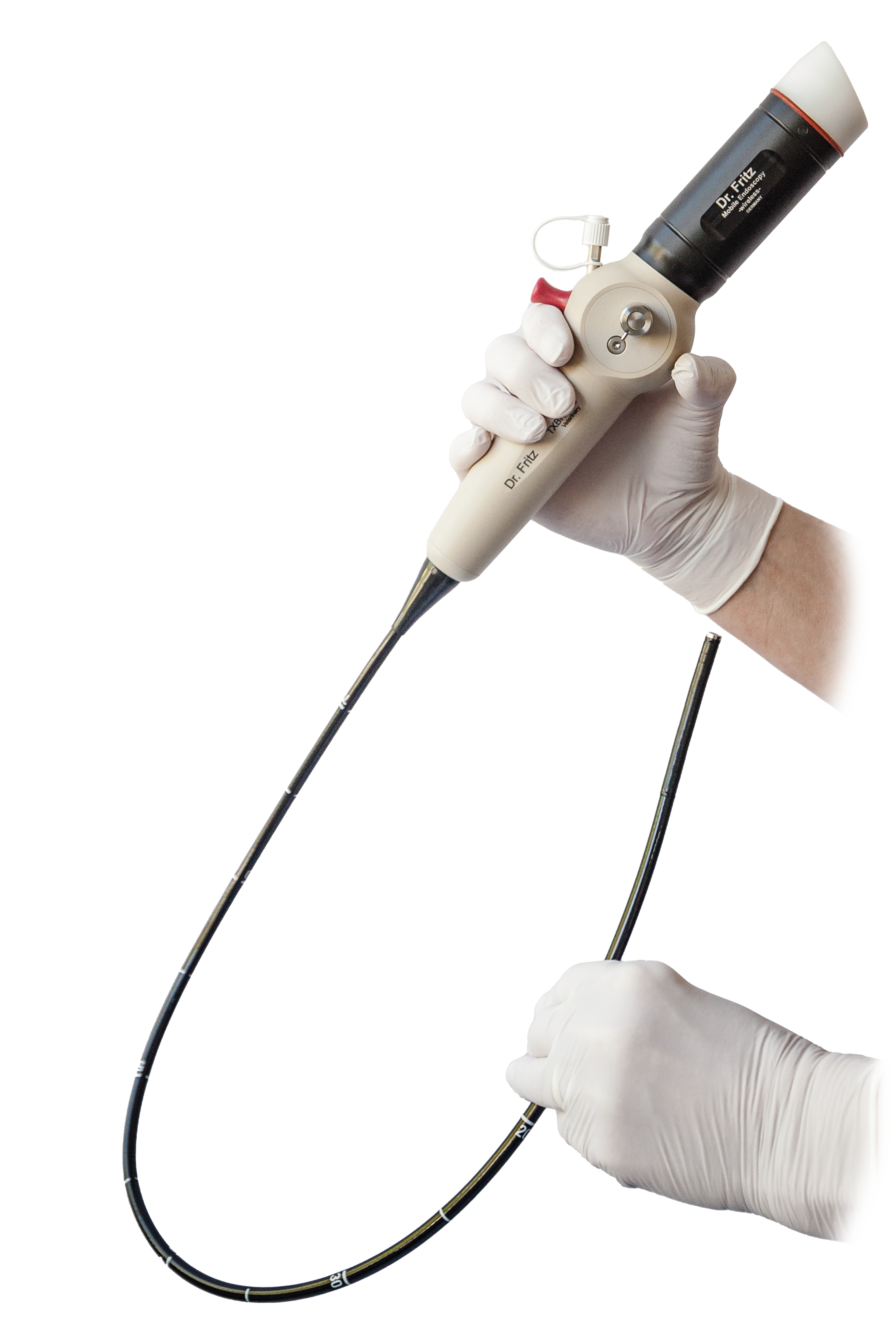 Wireless Video Bronchoskop, schnurlos, groß, stabil,  "All-In System 
•  Ø 5,9mm •  Länge: 75cm